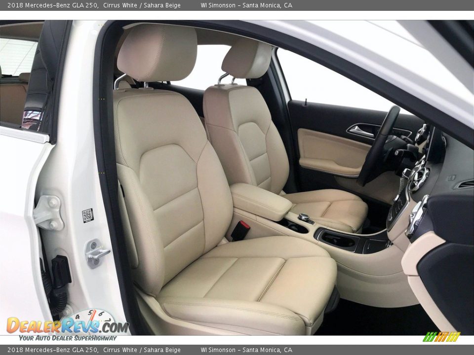 2018 Mercedes-Benz GLA 250 Cirrus White / Sahara Beige Photo #6