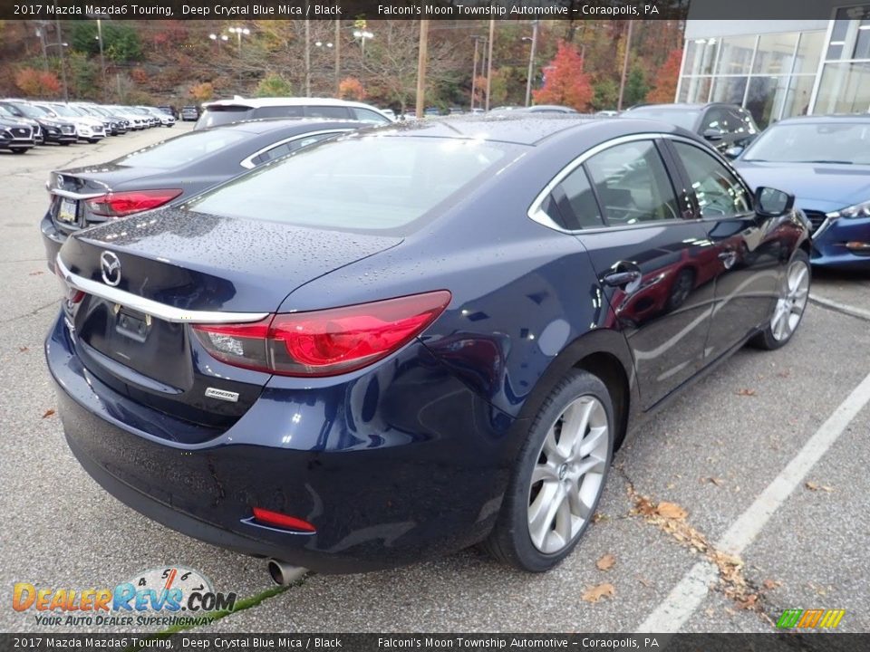 2017 Mazda Mazda6 Touring Deep Crystal Blue Mica / Black Photo #4