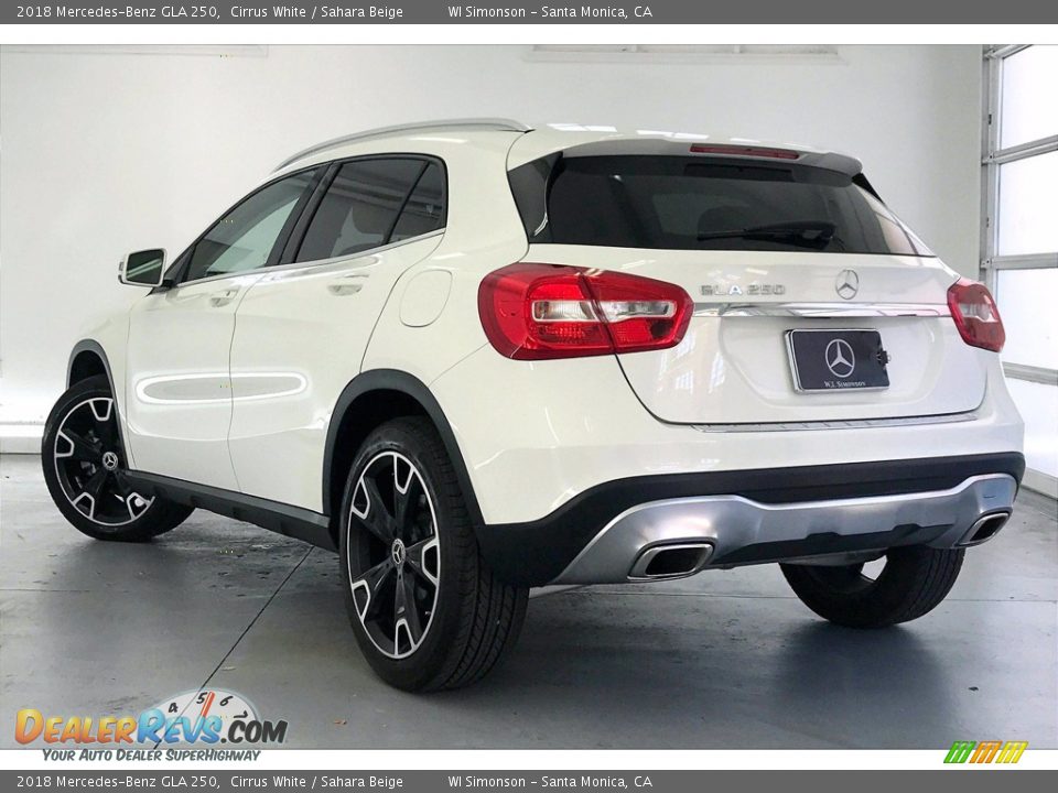 2018 Mercedes-Benz GLA 250 Cirrus White / Sahara Beige Photo #10