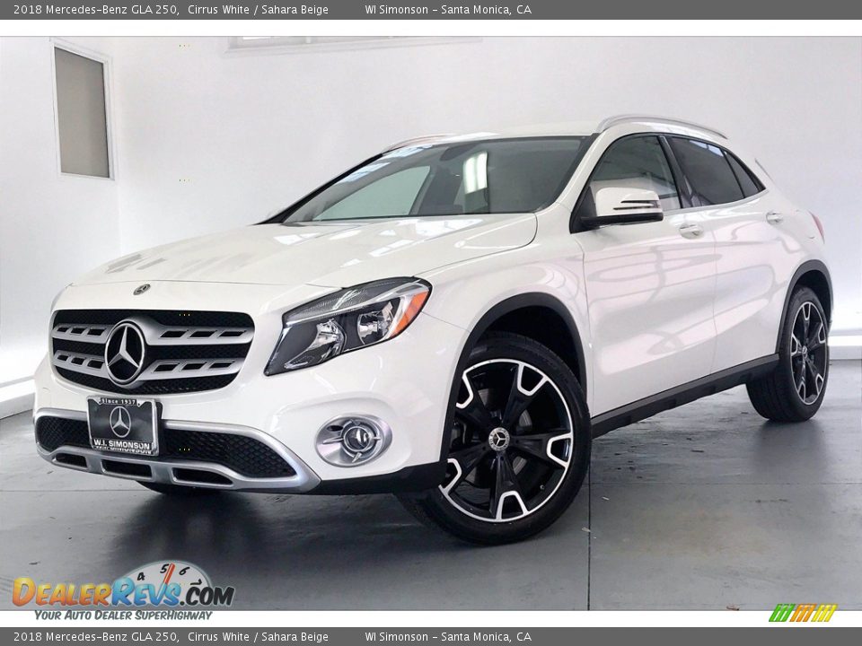 2018 Mercedes-Benz GLA 250 Cirrus White / Sahara Beige Photo #12