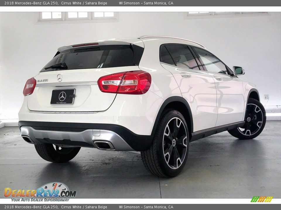 2018 Mercedes-Benz GLA 250 Cirrus White / Sahara Beige Photo #13