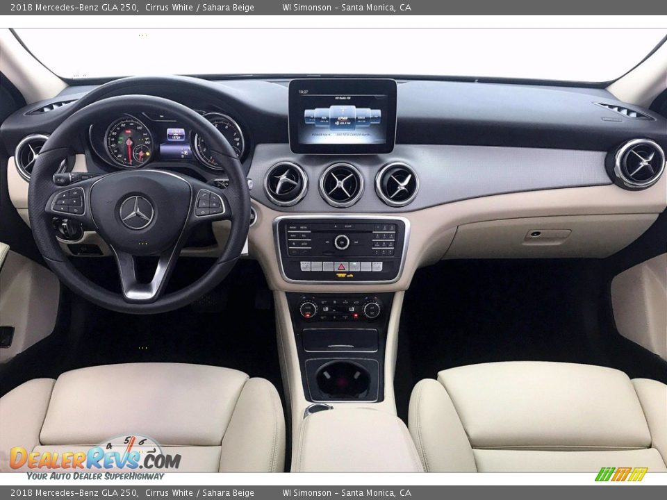 2018 Mercedes-Benz GLA 250 Cirrus White / Sahara Beige Photo #15