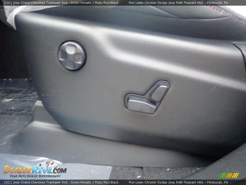 2021 Jeep Grand Cherokee Trailhawk 4x4 Green Metallic / Ruby Red/Black Photo #20