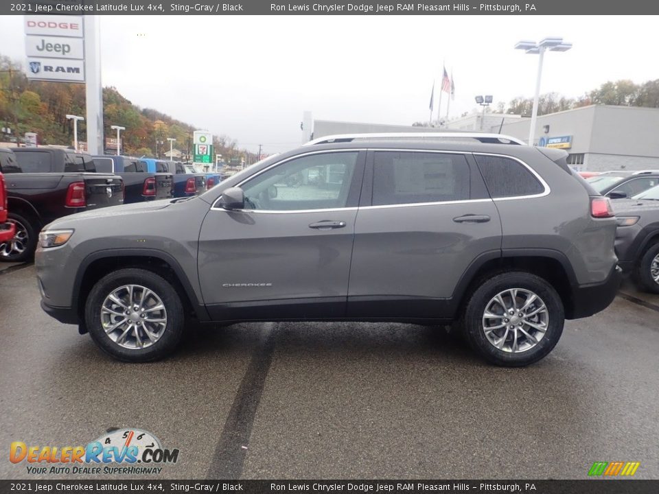 2021 Jeep Cherokee Latitude Lux 4x4 Sting-Gray / Black Photo #7