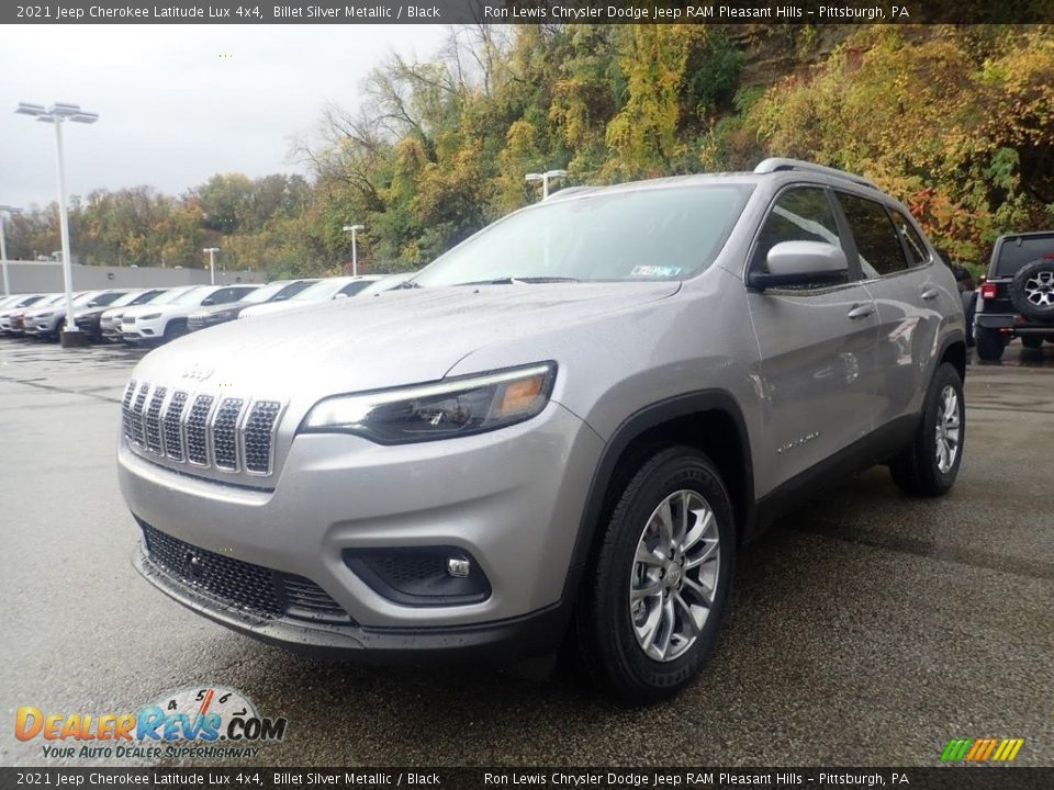 2021 Jeep Cherokee Latitude Lux 4x4 Billet Silver Metallic / Black Photo #1