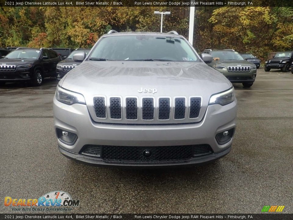 2021 Jeep Cherokee Latitude Lux 4x4 Billet Silver Metallic / Black Photo #2