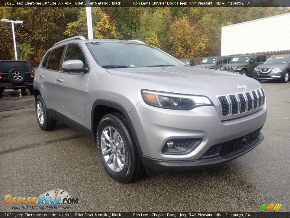 2021 Jeep Cherokee Latitude Lux 4x4 Billet Silver Metallic / Black Photo #3