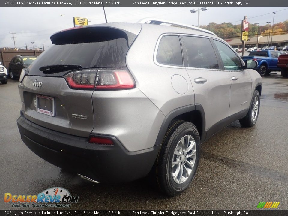 2021 Jeep Cherokee Latitude Lux 4x4 Billet Silver Metallic / Black Photo #5