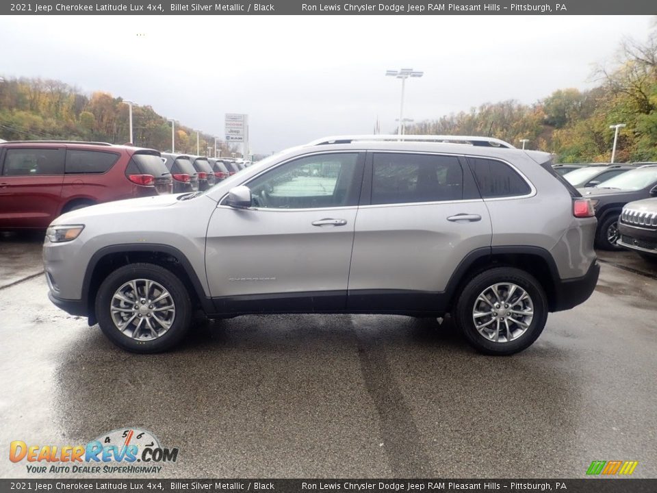 2021 Jeep Cherokee Latitude Lux 4x4 Billet Silver Metallic / Black Photo #7