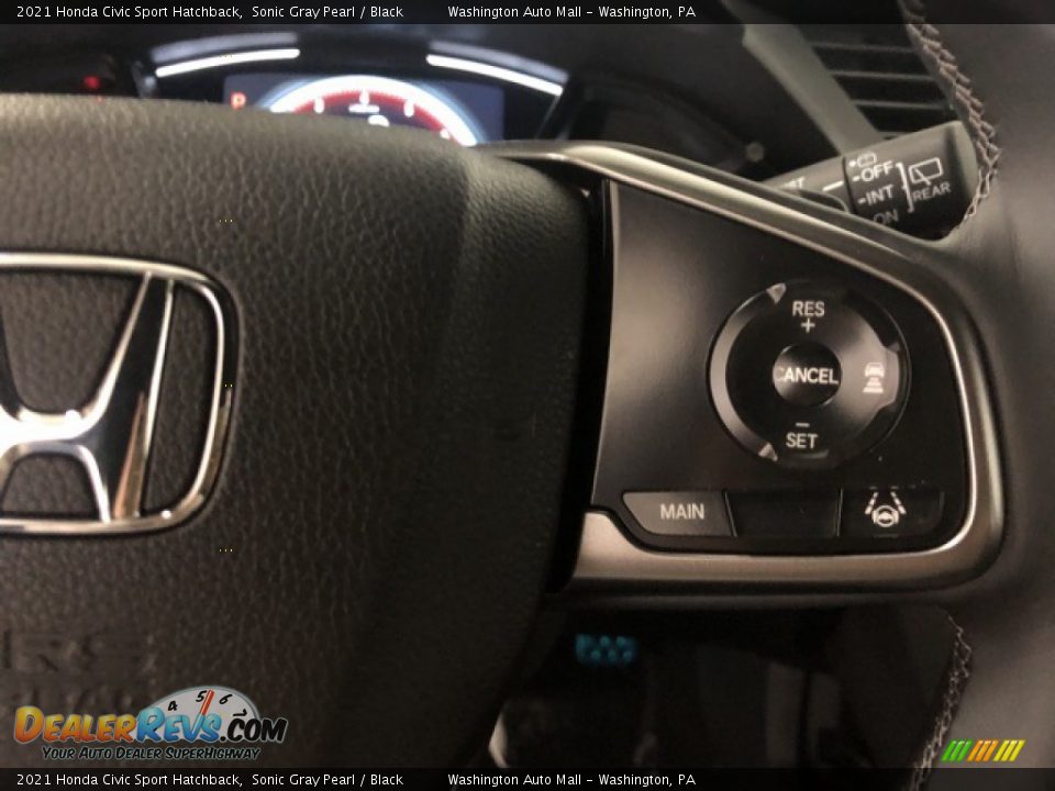 2021 Honda Civic Sport Hatchback Sonic Gray Pearl / Black Photo #11