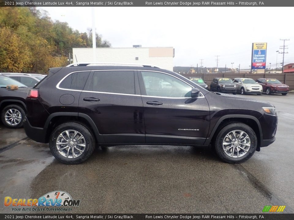 Sangria Metallic 2021 Jeep Cherokee Latitude Lux 4x4 Photo #4