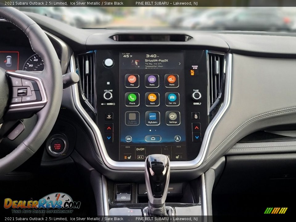 2021 Subaru Outback 2.5i Limited Ice Silver Metallic / Slate Black Photo #10