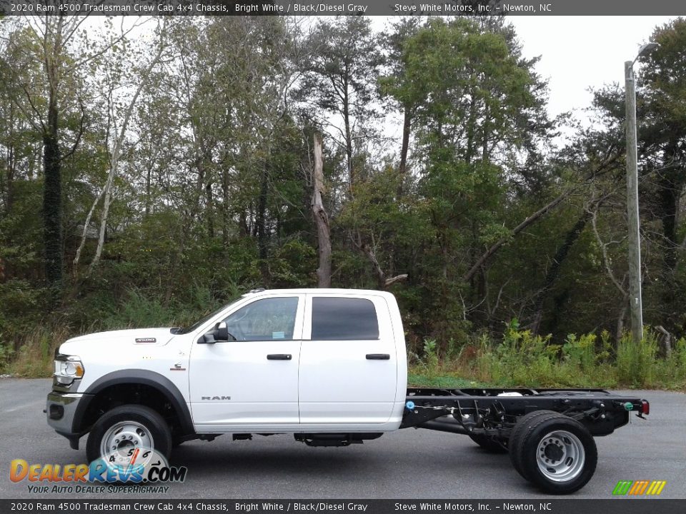 2020 Ram 4500 Tradesman Crew Cab 4x4 Chassis Bright White / Black/Diesel Gray Photo #1