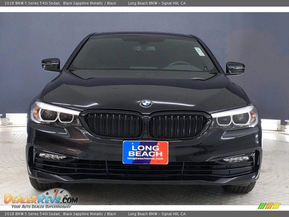 2018 BMW 5 Series 540i Sedan Black Sapphire Metallic / Black Photo #2
