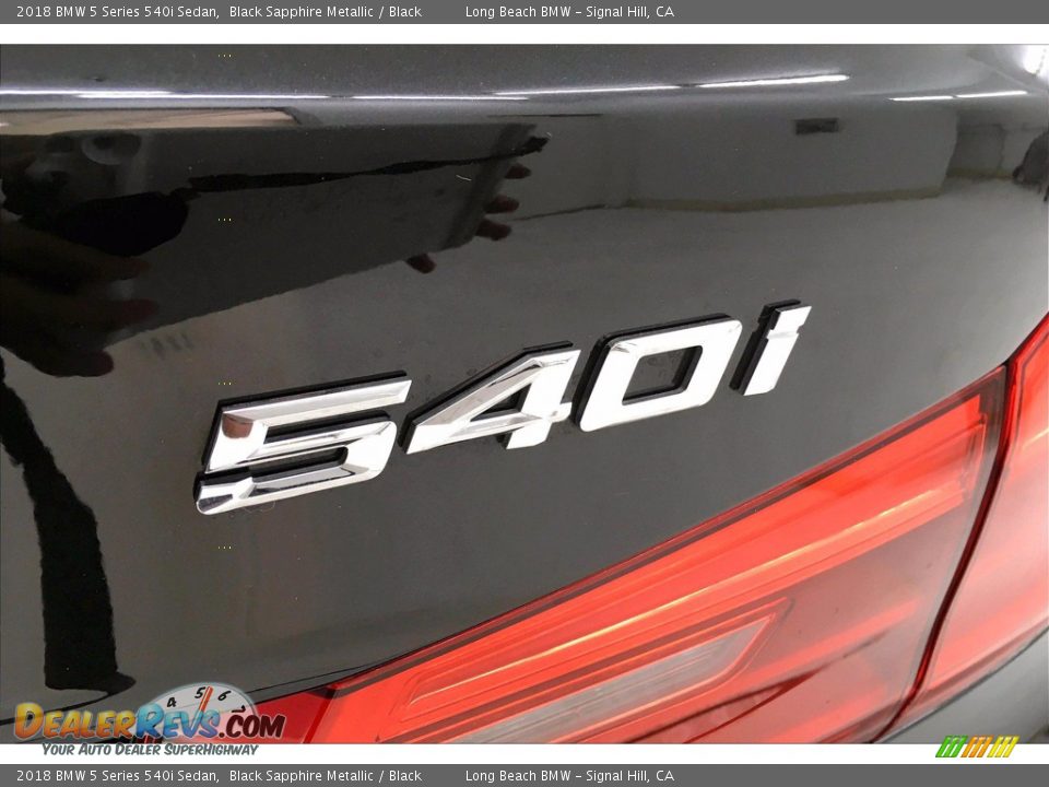 2018 BMW 5 Series 540i Sedan Black Sapphire Metallic / Black Photo #7