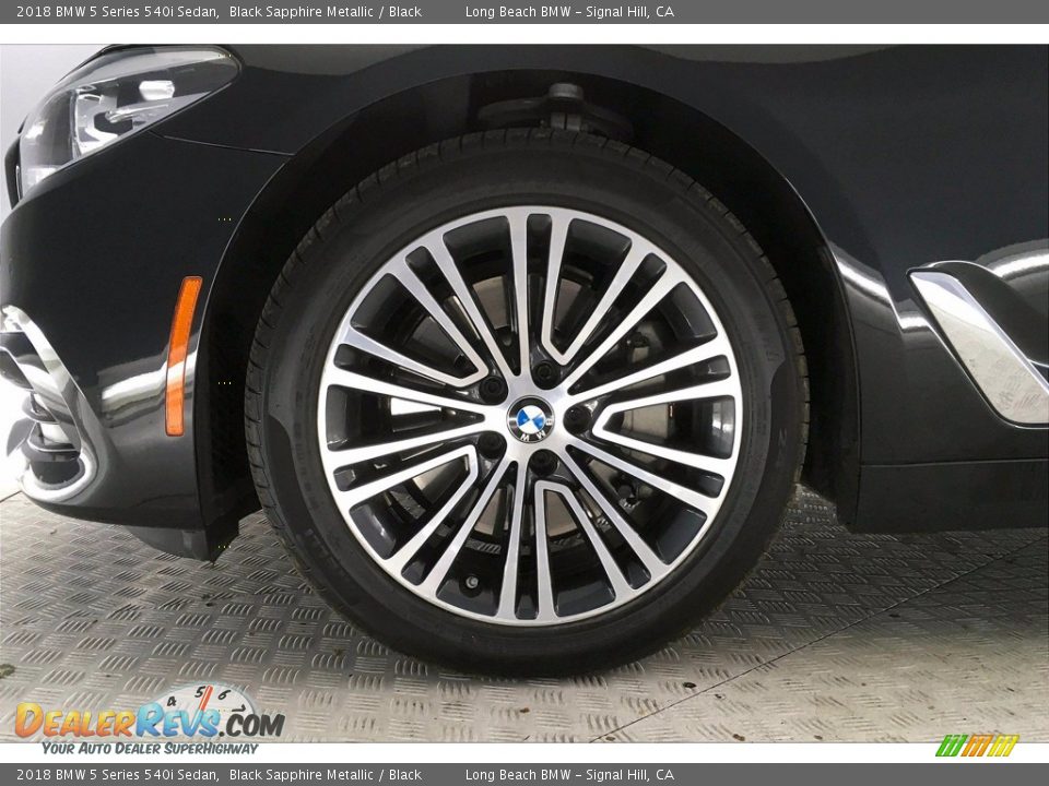 2018 BMW 5 Series 540i Sedan Black Sapphire Metallic / Black Photo #8