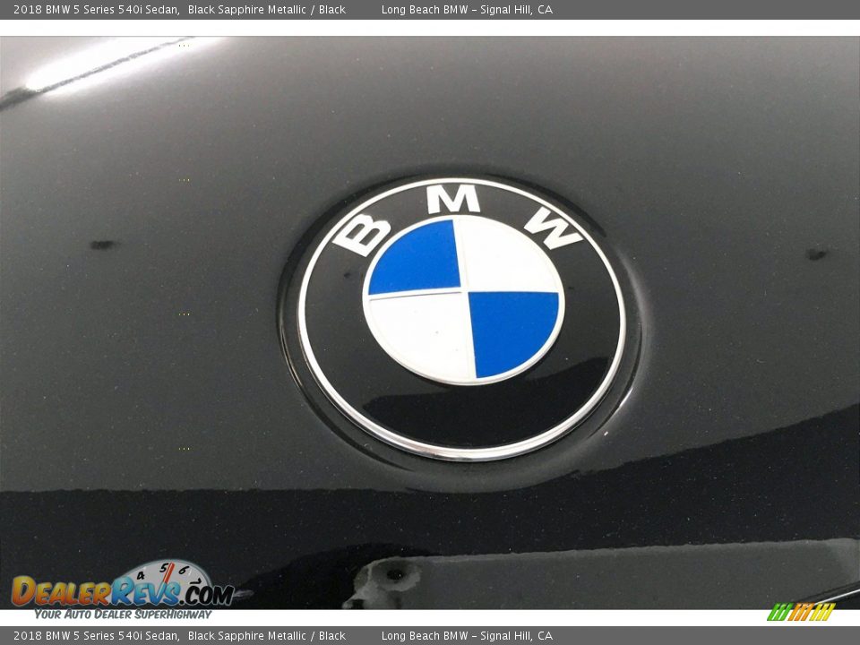 2018 BMW 5 Series 540i Sedan Black Sapphire Metallic / Black Photo #33