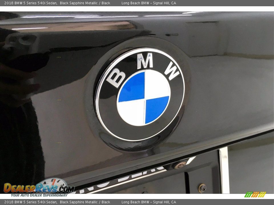 2018 BMW 5 Series 540i Sedan Black Sapphire Metallic / Black Photo #34