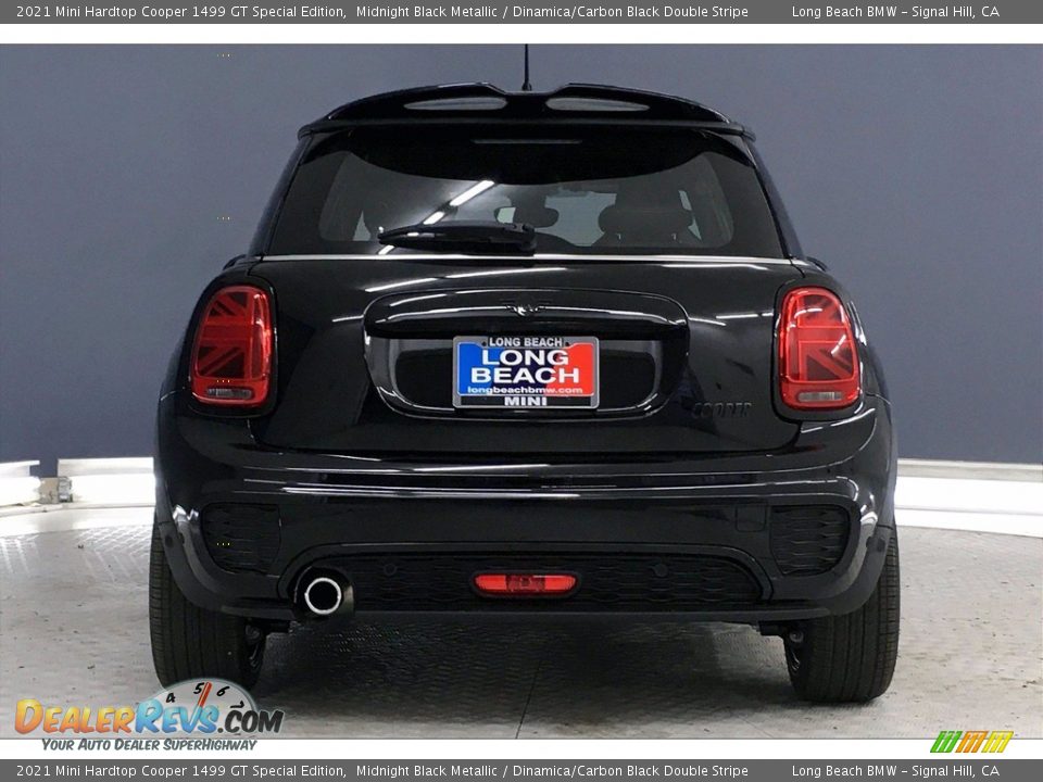 2021 Mini Hardtop Cooper 1499 GT Special Edition Midnight Black Metallic / Dinamica/Carbon Black Double Stripe Photo #4