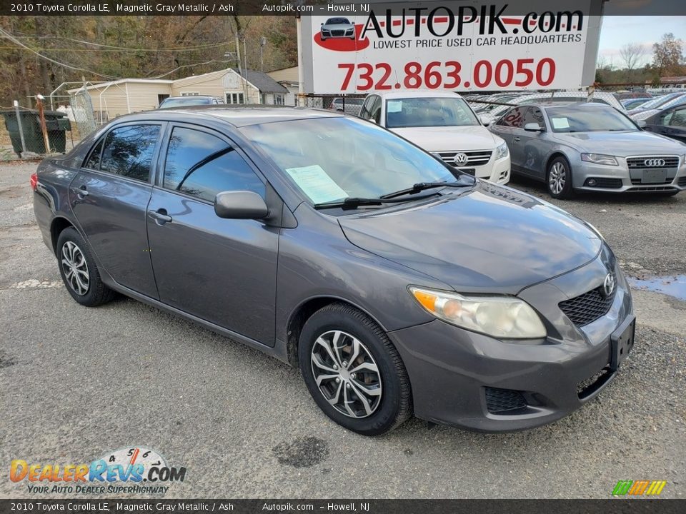 2010 Toyota Corolla LE Magnetic Gray Metallic / Ash Photo #1