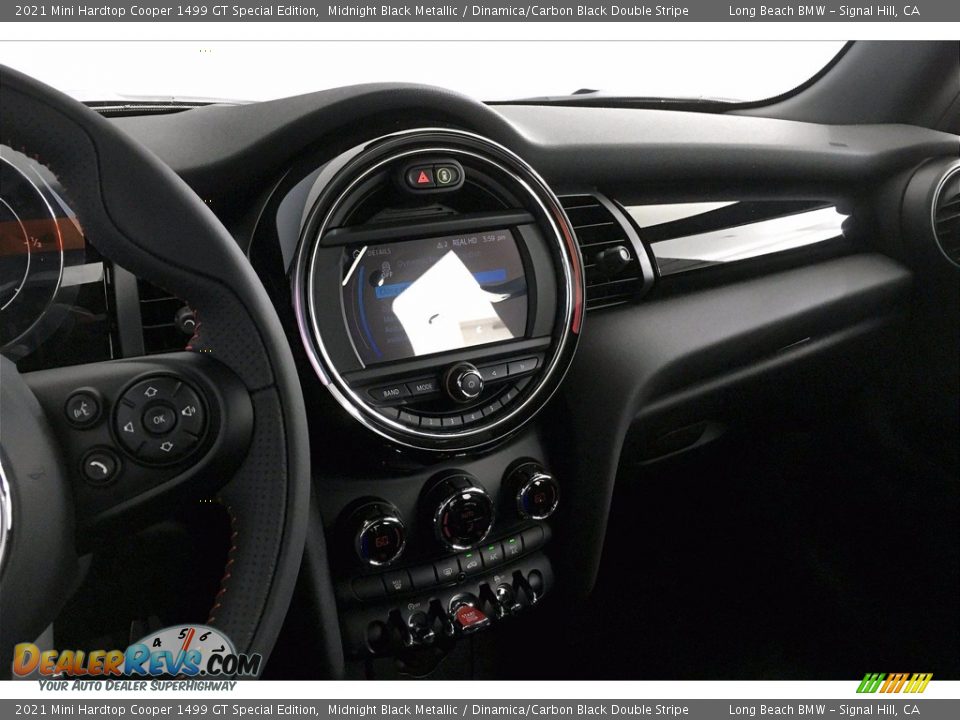 2021 Mini Hardtop Cooper 1499 GT Special Edition Midnight Black Metallic / Dinamica/Carbon Black Double Stripe Photo #6