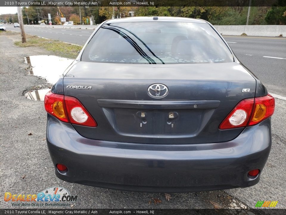 2010 Toyota Corolla LE Magnetic Gray Metallic / Ash Photo #6