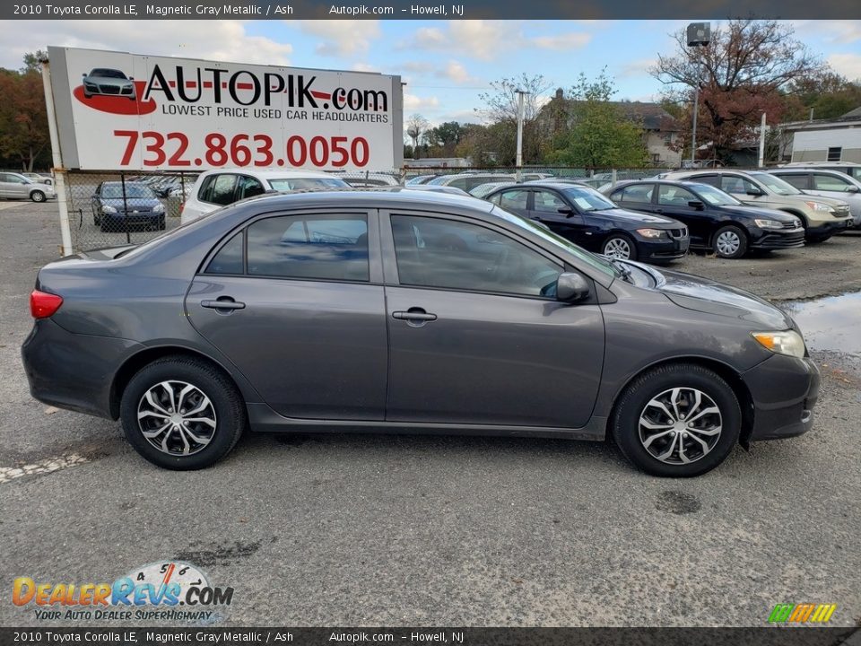 2010 Toyota Corolla LE Magnetic Gray Metallic / Ash Photo #8