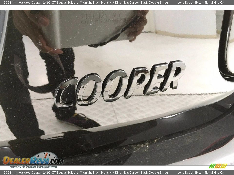 2021 Mini Hardtop Cooper 1499 GT Special Edition Midnight Black Metallic / Dinamica/Carbon Black Double Stripe Photo #16