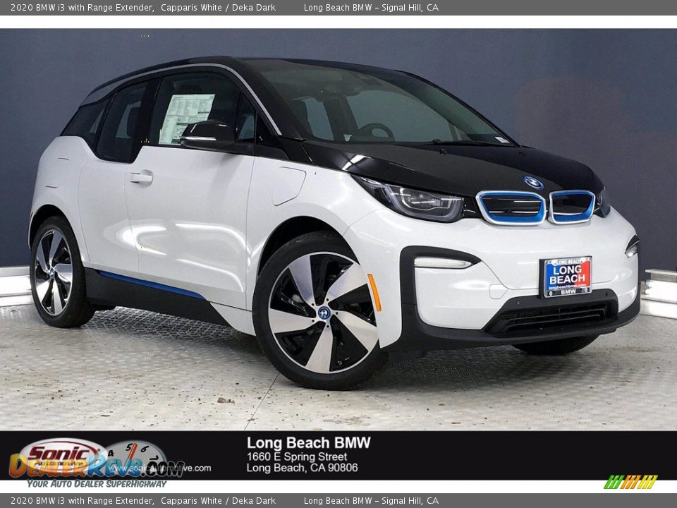 2020 BMW i3 with Range Extender Capparis White / Deka Dark Photo #1