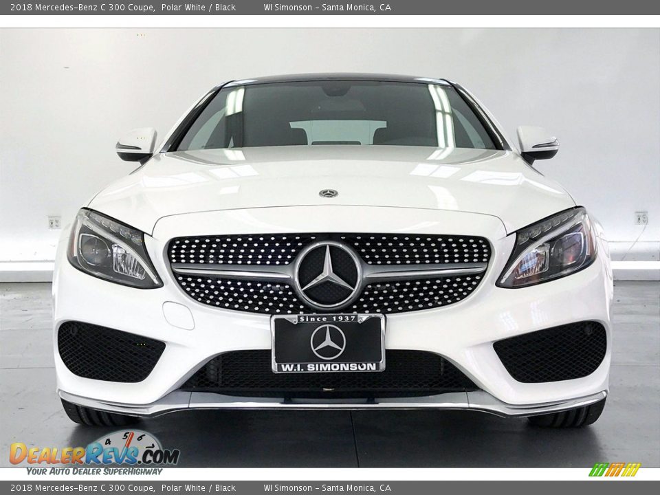 2018 Mercedes-Benz C 300 Coupe Polar White / Black Photo #2