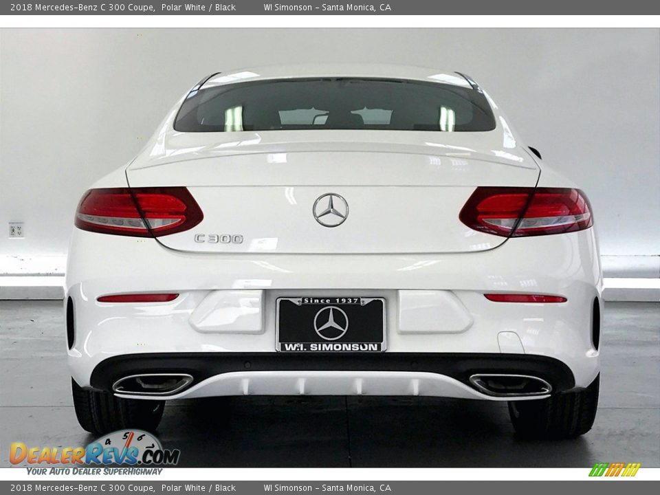 2018 Mercedes-Benz C 300 Coupe Polar White / Black Photo #3