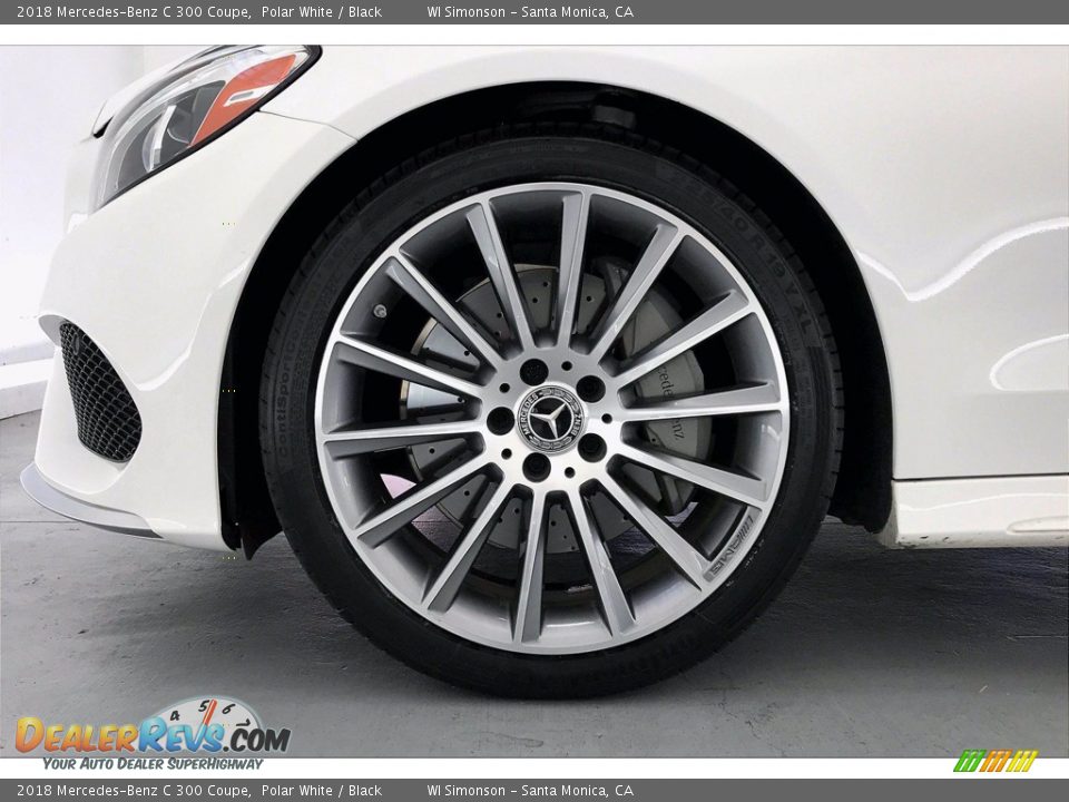 2018 Mercedes-Benz C 300 Coupe Polar White / Black Photo #8