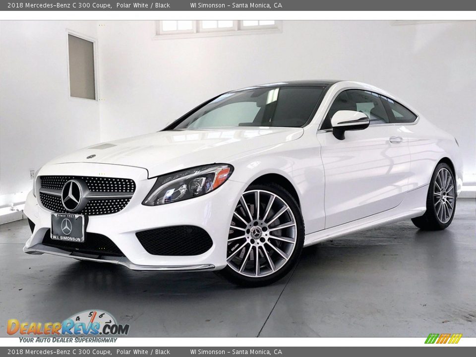 2018 Mercedes-Benz C 300 Coupe Polar White / Black Photo #12