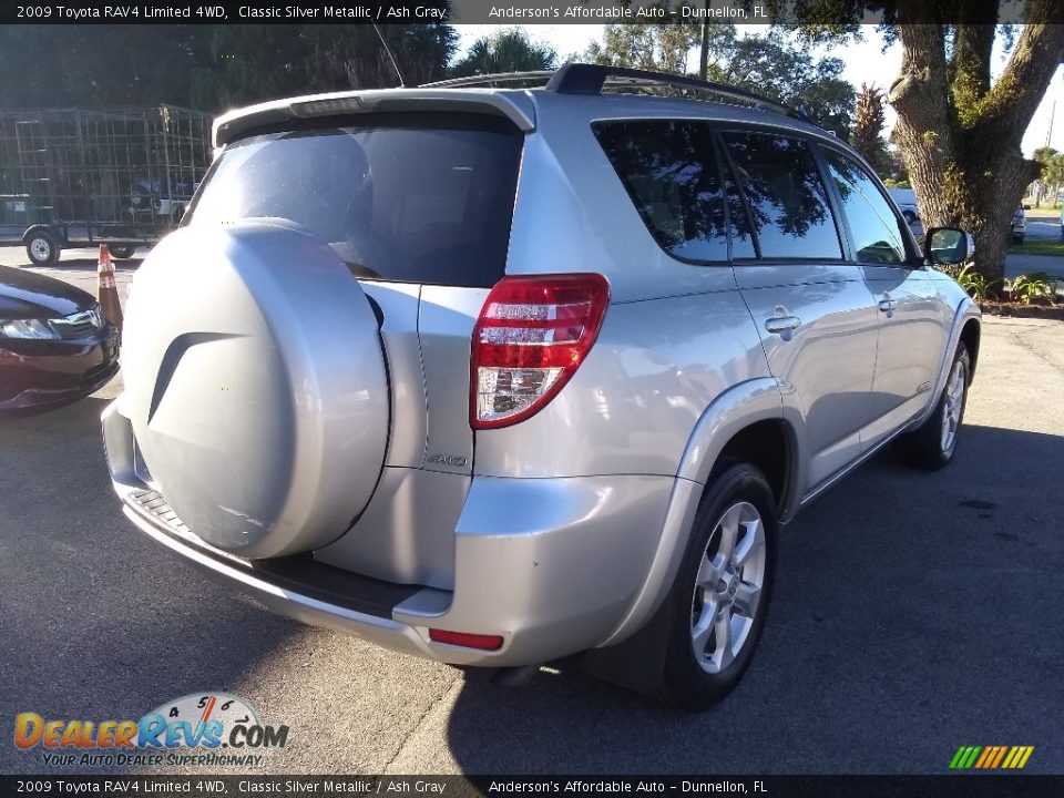 2009 Toyota RAV4 Limited 4WD Classic Silver Metallic / Ash Gray Photo #3