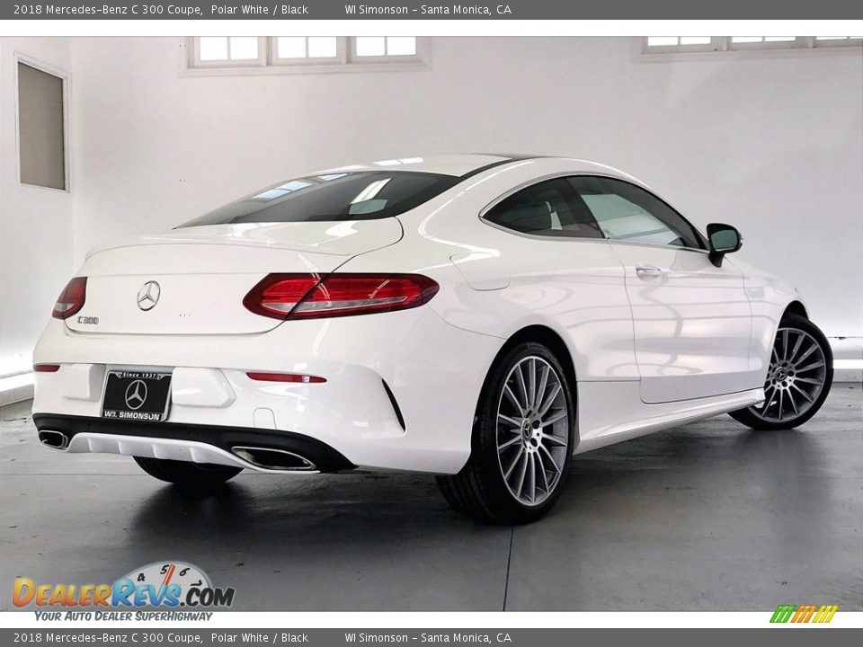 2018 Mercedes-Benz C 300 Coupe Polar White / Black Photo #13