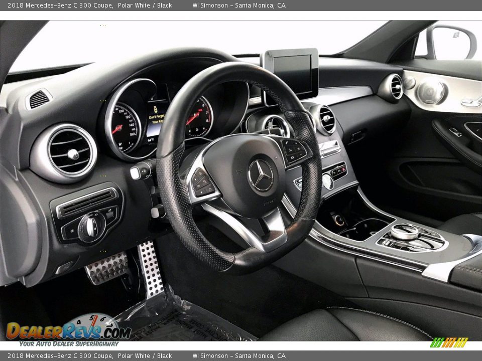 2018 Mercedes-Benz C 300 Coupe Polar White / Black Photo #14