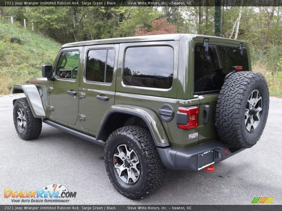 2021 Jeep Wrangler Unlimited Rubicon 4x4 Sarge Green / Black Photo #6