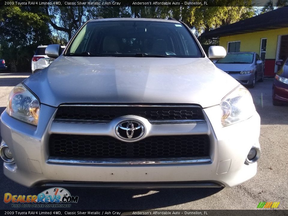2009 Toyota RAV4 Limited 4WD Classic Silver Metallic / Ash Gray Photo #8