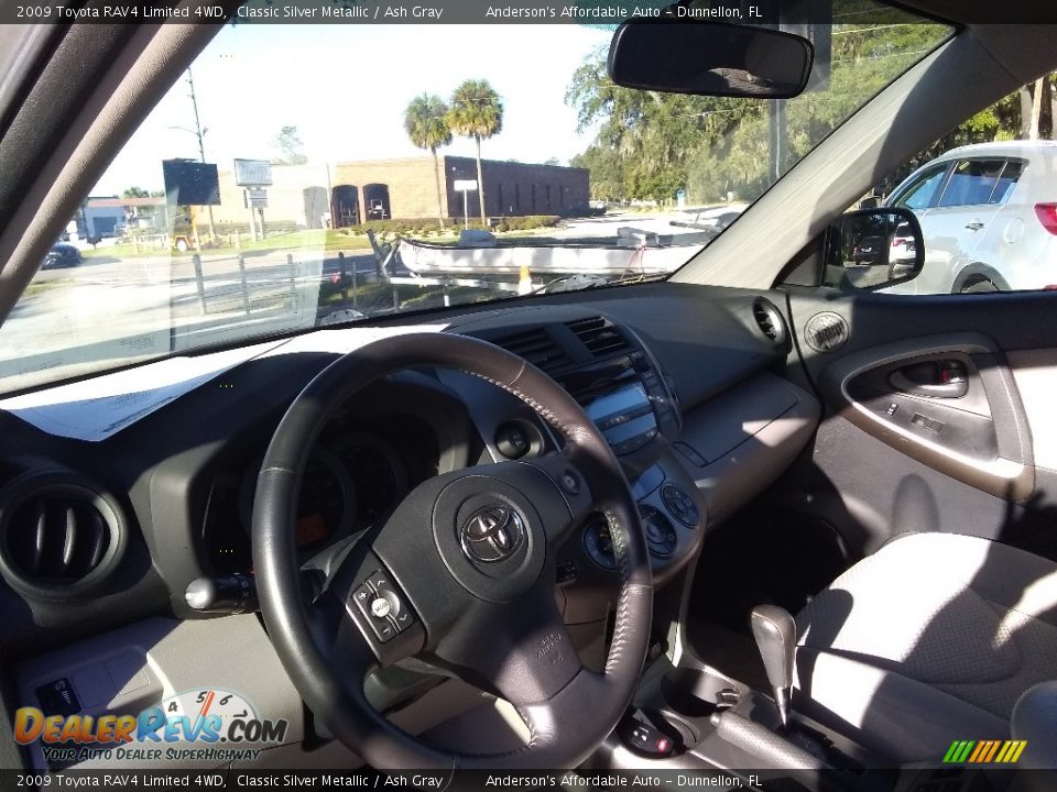 2009 Toyota RAV4 Limited 4WD Classic Silver Metallic / Ash Gray Photo #12