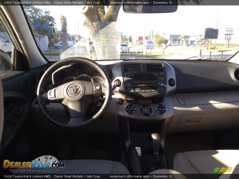 2009 Toyota RAV4 Limited 4WD Classic Silver Metallic / Ash Gray Photo #13