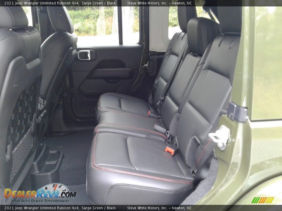 Rear Seat of 2021 Jeep Wrangler Unlimited Rubicon 4x4 Photo #14