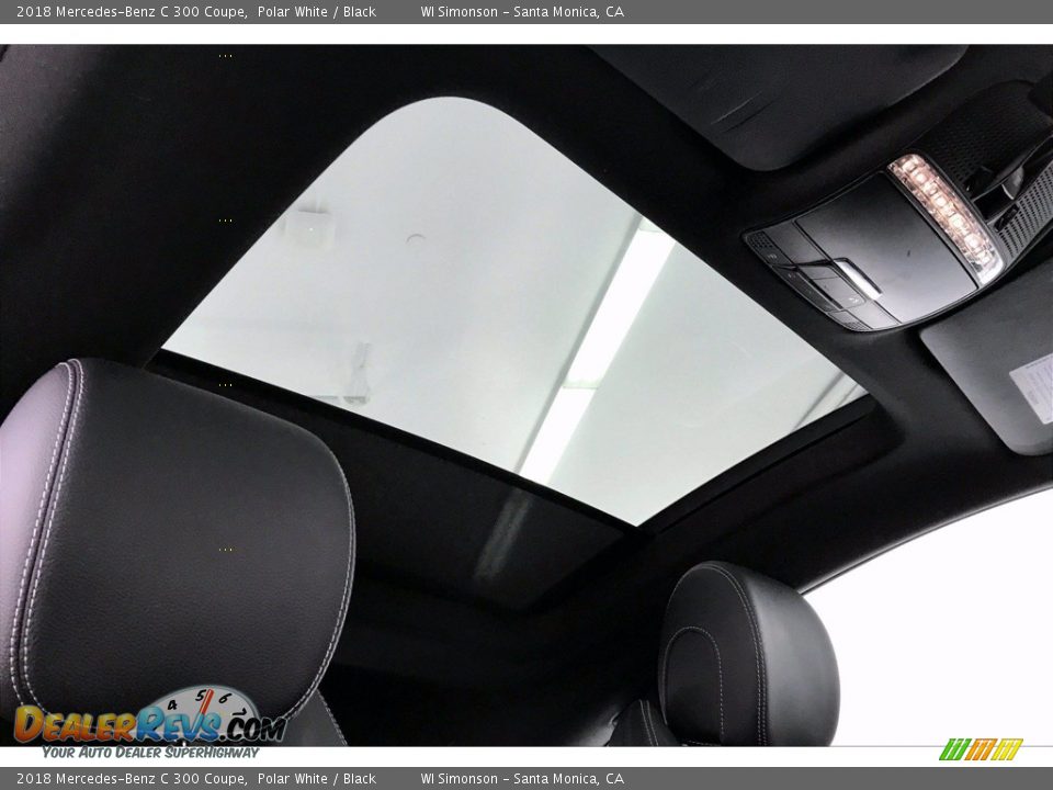 2018 Mercedes-Benz C 300 Coupe Polar White / Black Photo #25