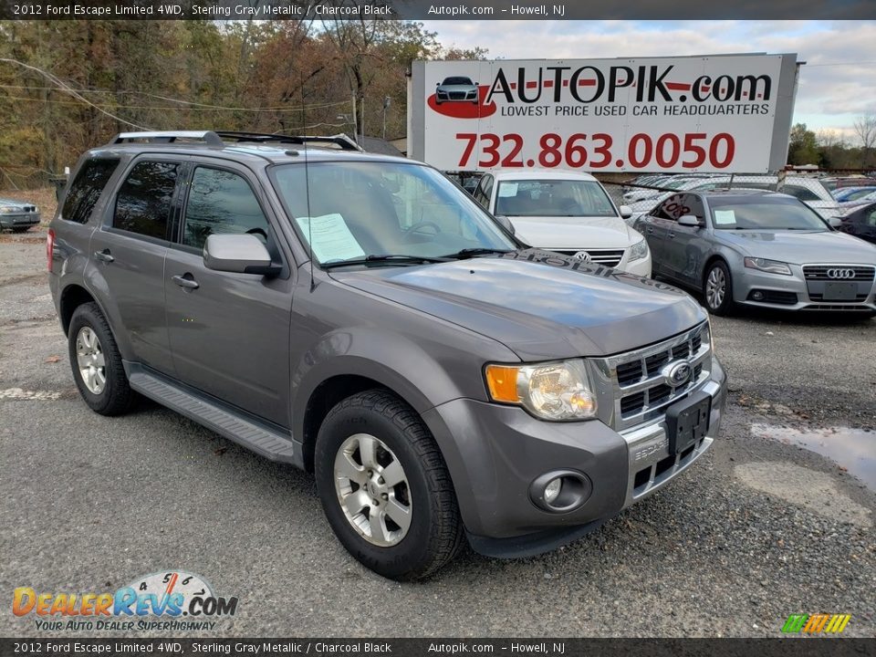 2012 Ford Escape Limited 4WD Sterling Gray Metallic / Charcoal Black Photo #1