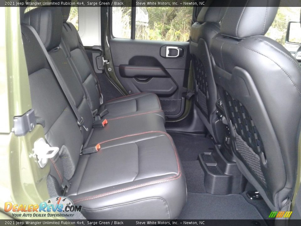 Rear Seat of 2021 Jeep Wrangler Unlimited Rubicon 4x4 Photo #17