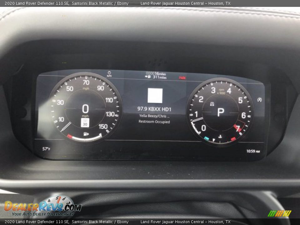 2020 Land Rover Defender 110 SE Santorini Black Metallic / Ebony Photo #19