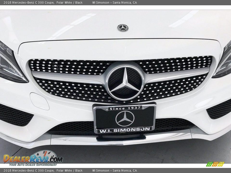 2018 Mercedes-Benz C 300 Coupe Polar White / Black Photo #30
