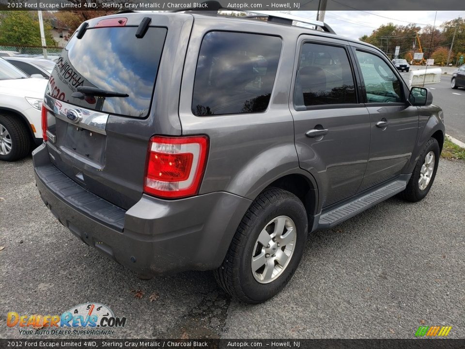 2012 Ford Escape Limited 4WD Sterling Gray Metallic / Charcoal Black Photo #7
