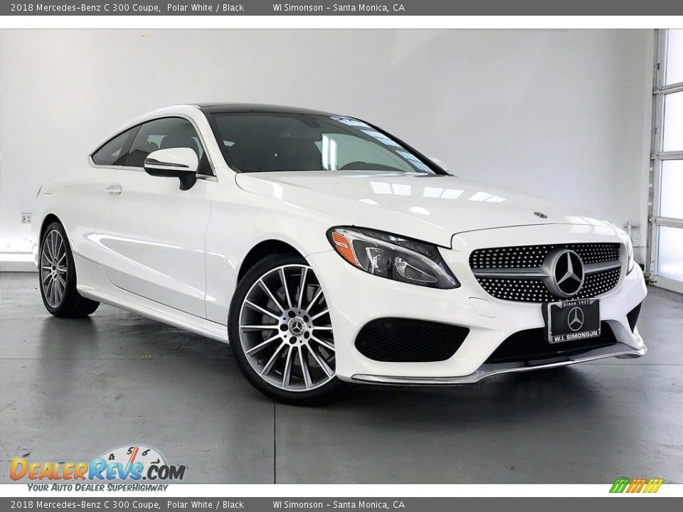 2018 Mercedes-Benz C 300 Coupe Polar White / Black Photo #34