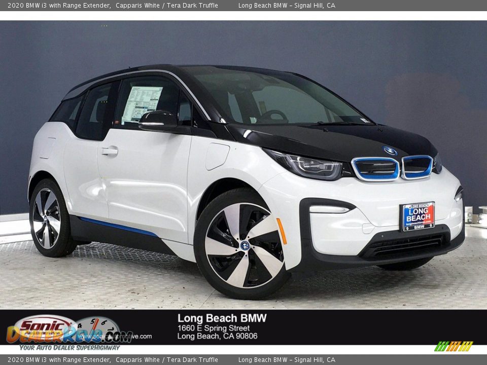 2020 BMW i3 with Range Extender Capparis White / Tera Dark Truffle Photo #1