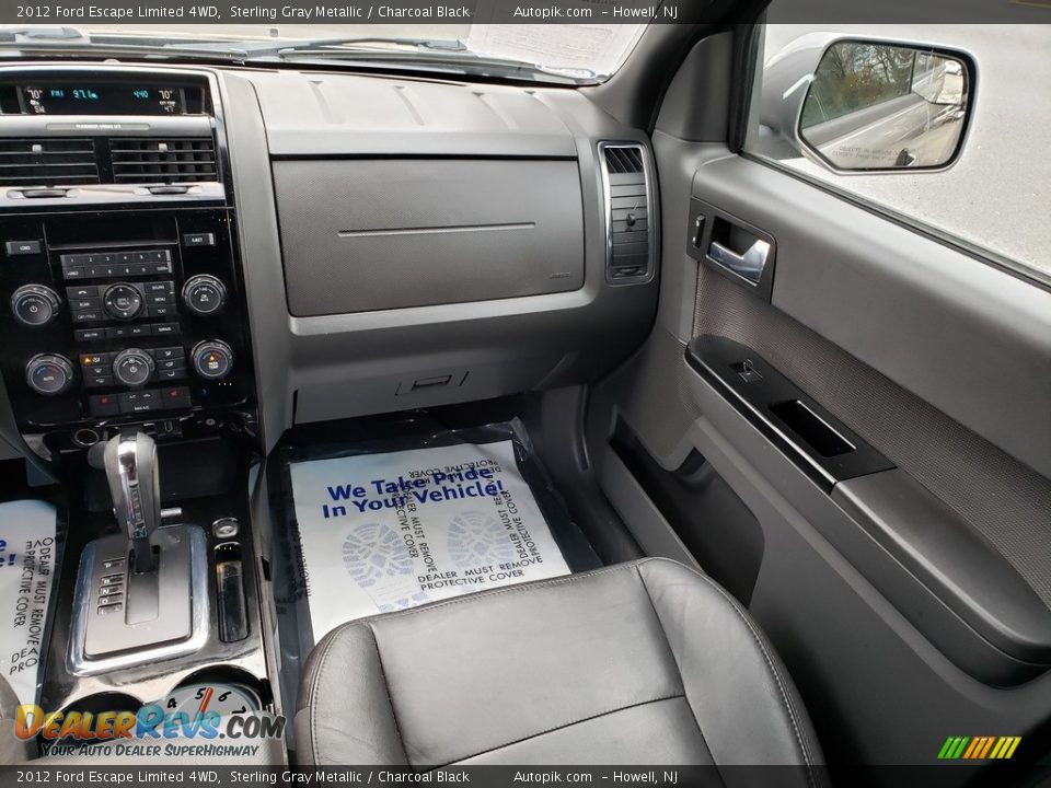 2012 Ford Escape Limited 4WD Sterling Gray Metallic / Charcoal Black Photo #17